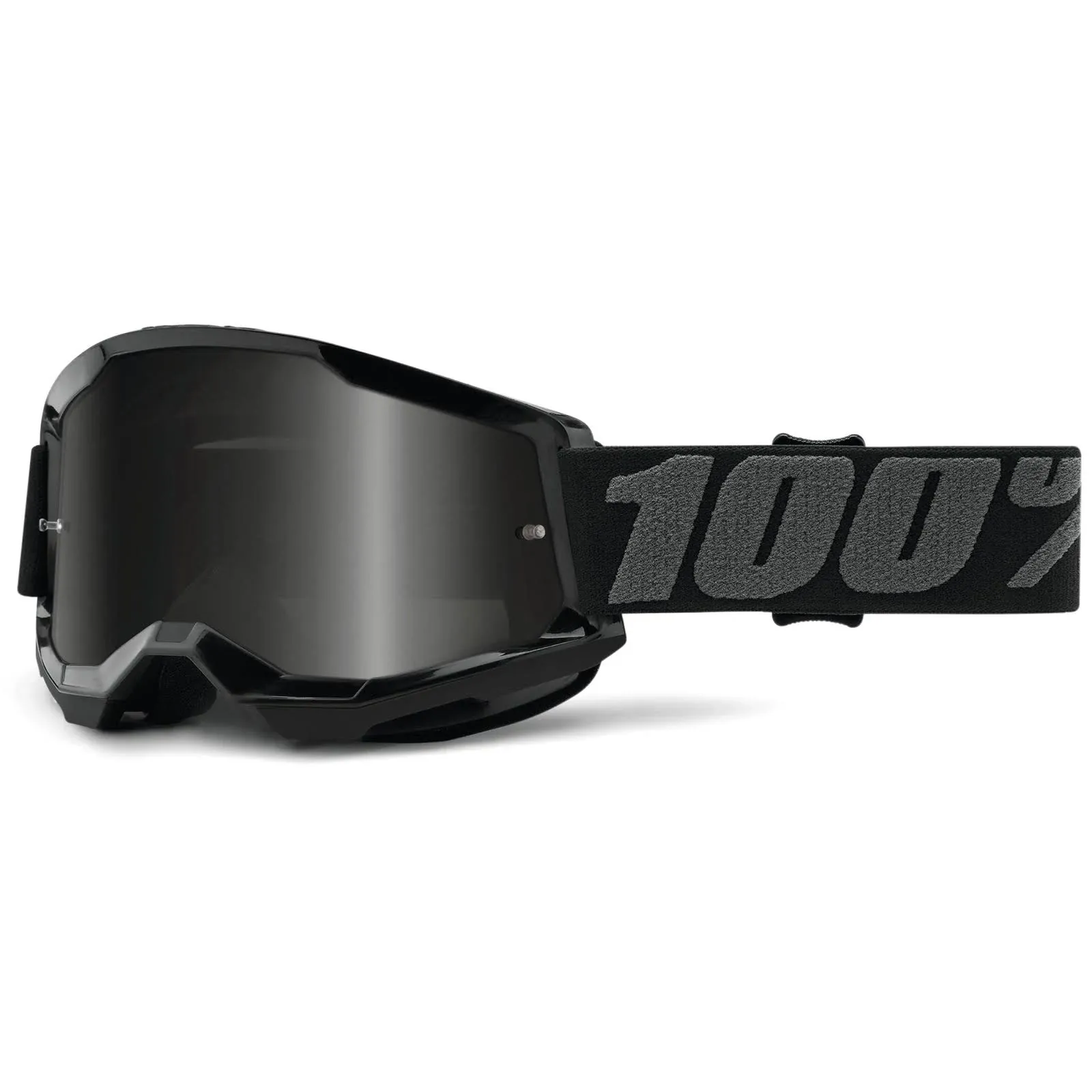 100% Strata 2 Sand Goggle Black Smoke Lens