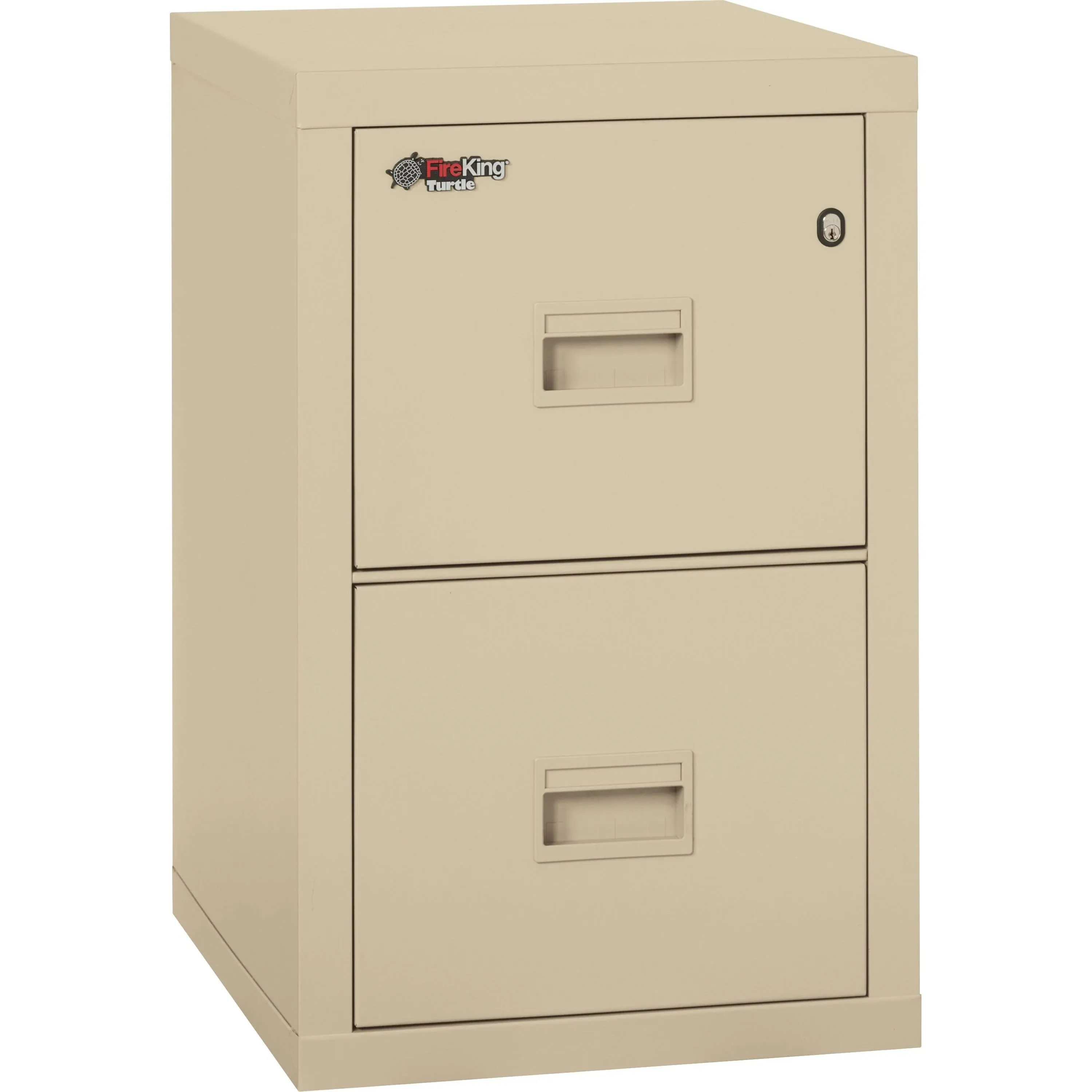 FireKing Turtle Parchment Two-Drawer File