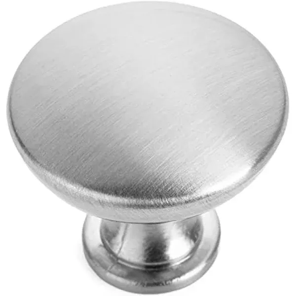 25 Pack - Cosmas 5305SN Satin Nickel Traditional Round Solid Cabinet Hardware