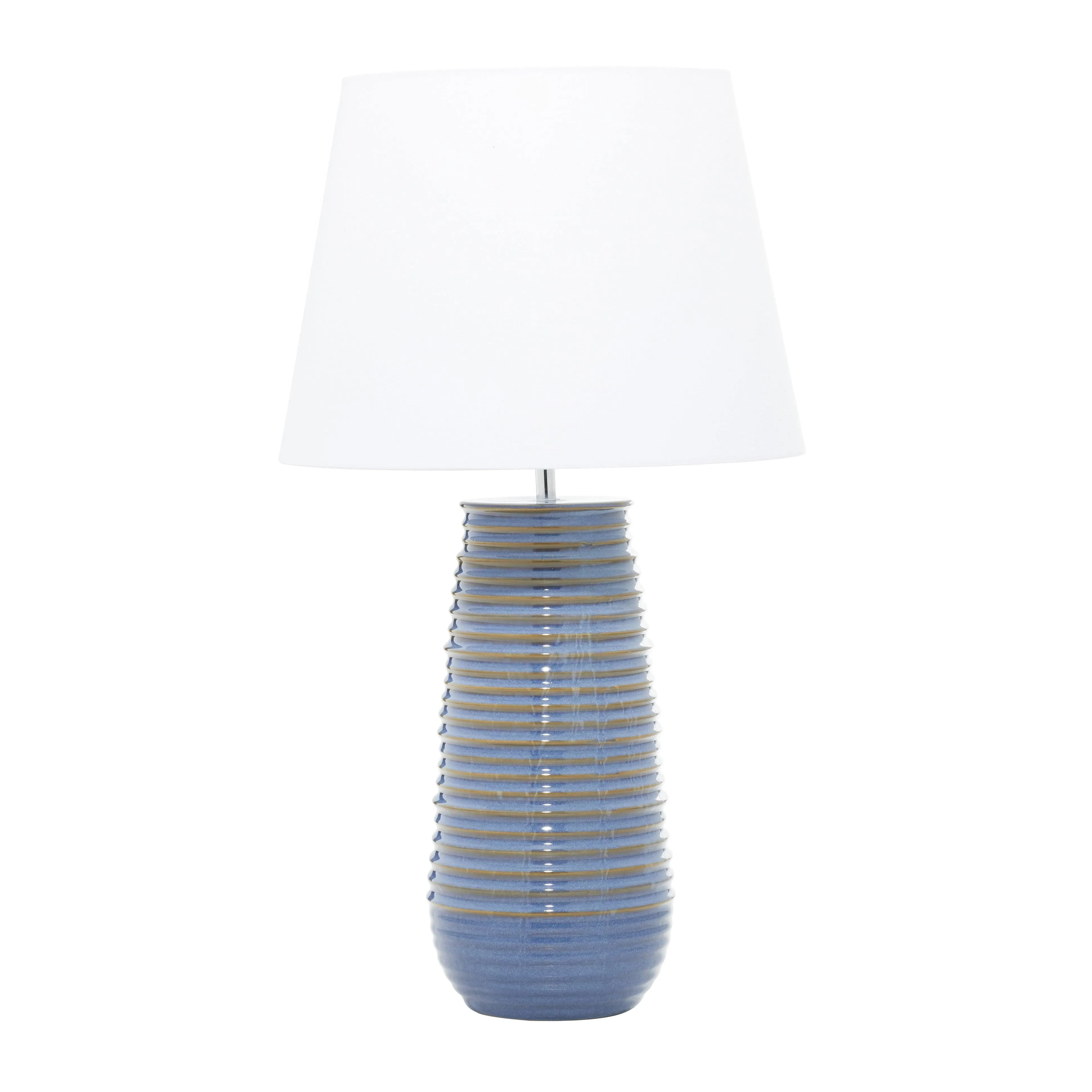 Rustic Blue Ceramic Table Lamp 52387, 15" x 15" x 28" - Contemporary - Table Lamps - by Brimfield & May | Houzz