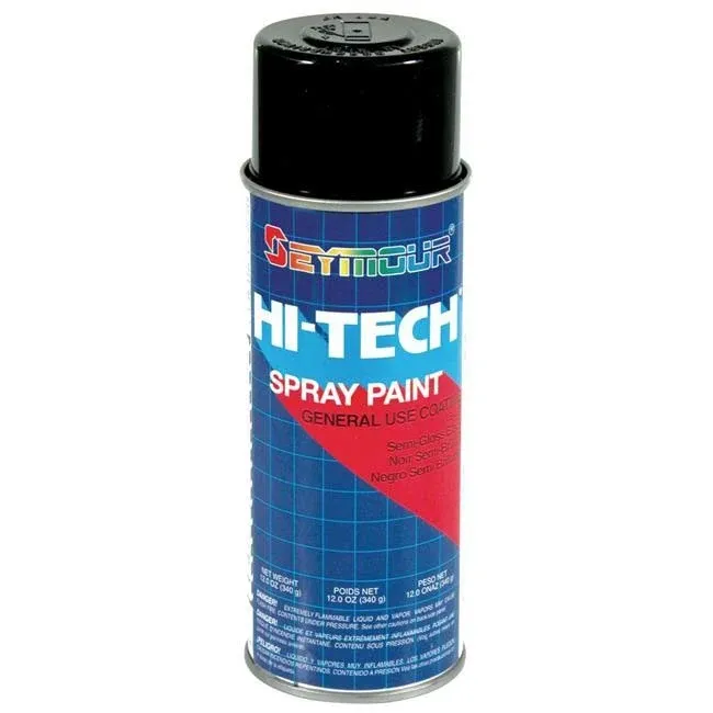 Seymour Paint 16-139 Hi-Tech Enamels Semi- Gloss Black Paint