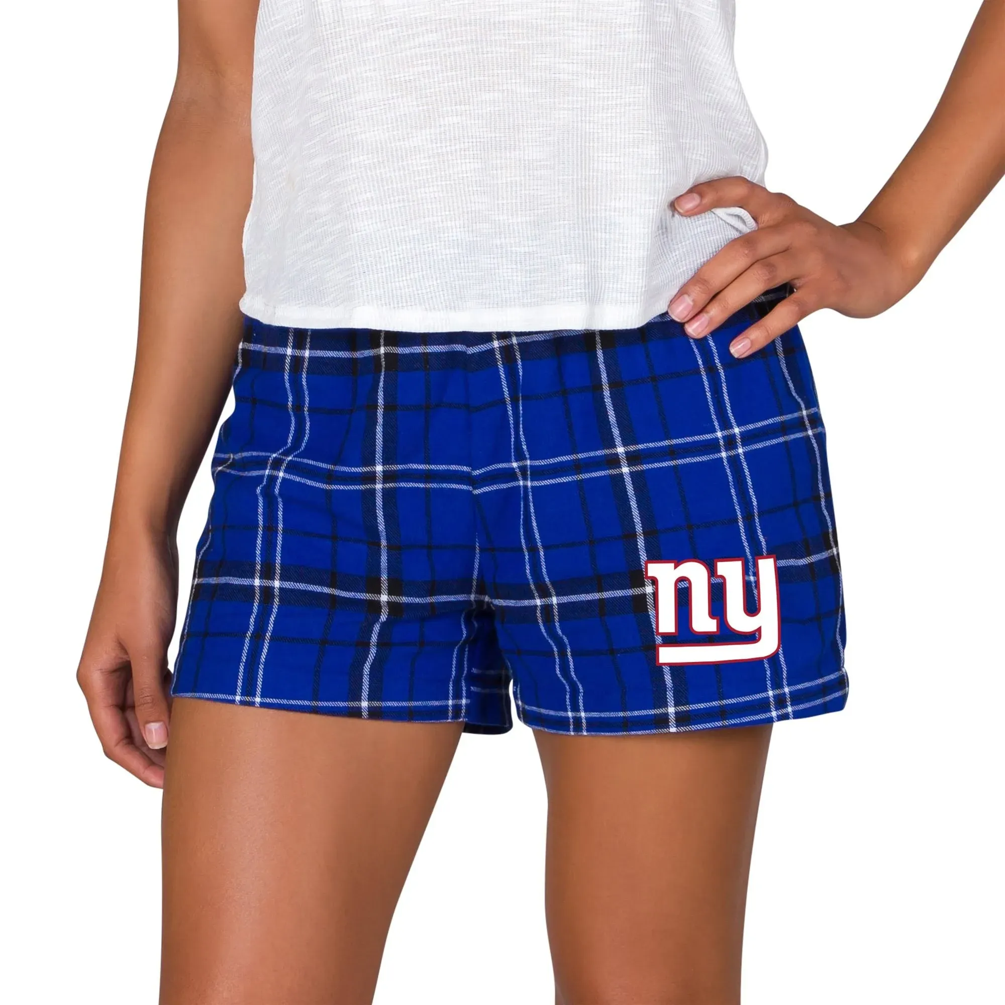 Concepts Women's New York Giants Ultimate Flannel Shorts