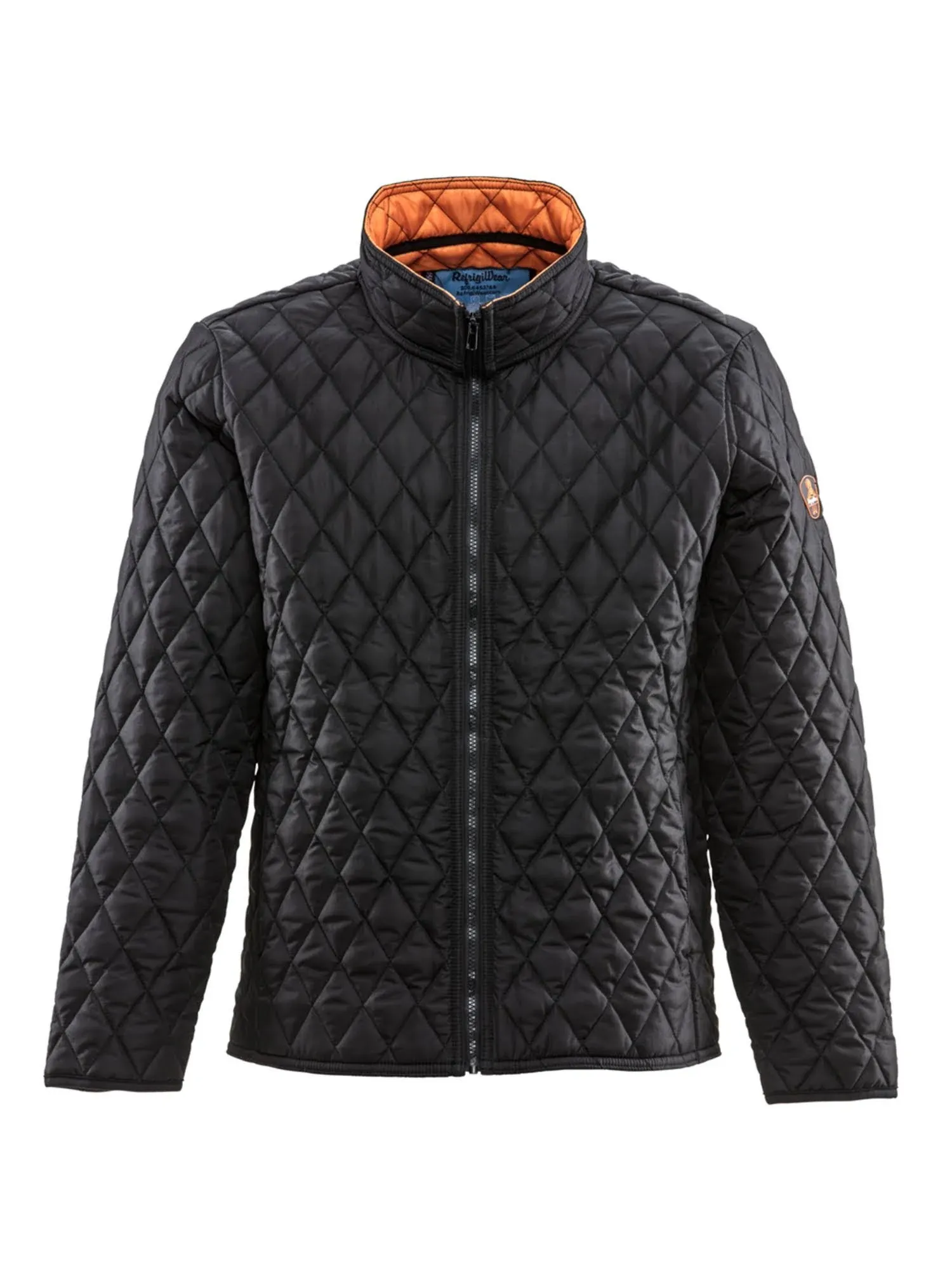 Adult Refrigiwear Men's Lightweight Diamond Quilted Jacket 8705RBLK