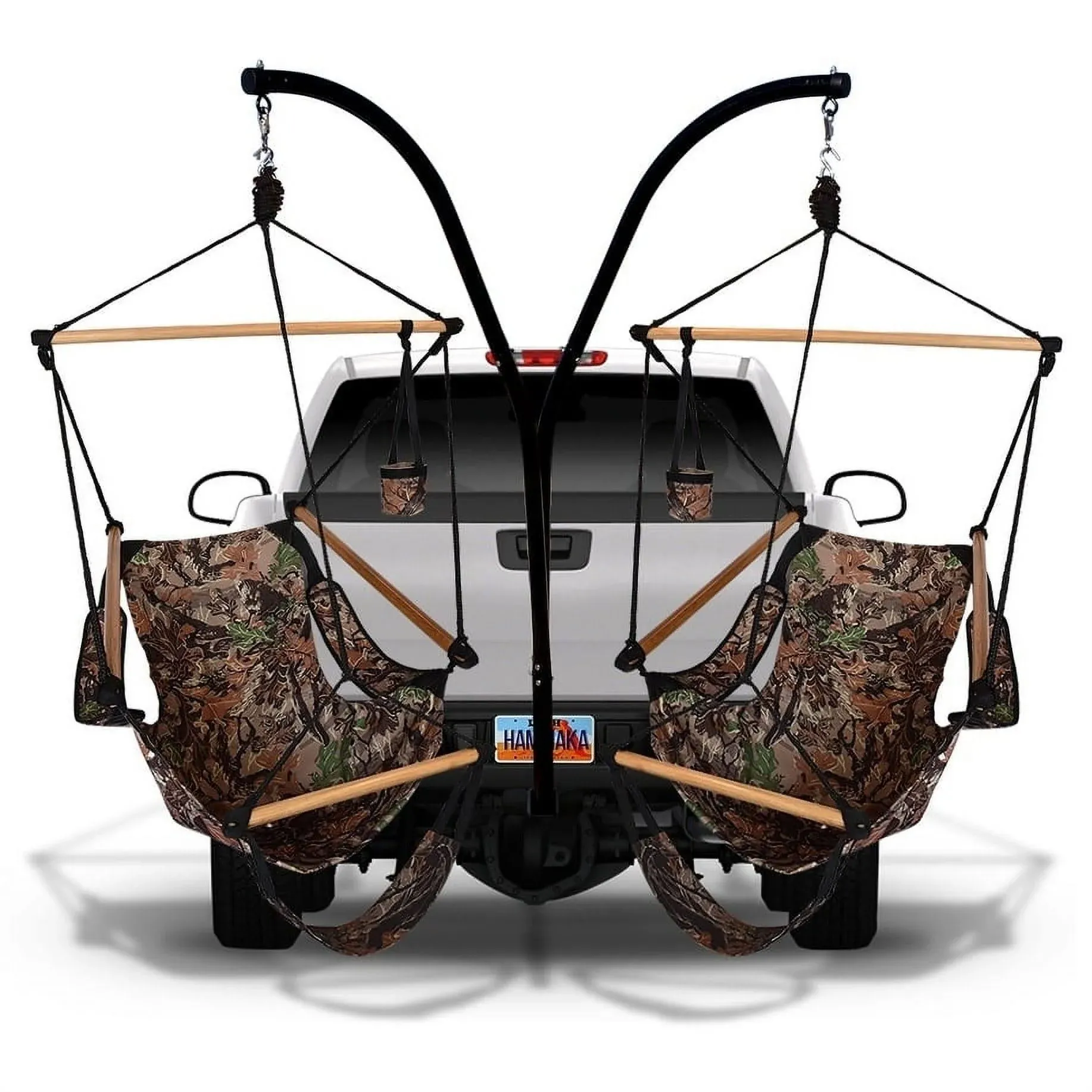 Hammaka 40536-KP ammaka Trailer Hitch Stand and Cradle Chairs Combo (Camoflauge)