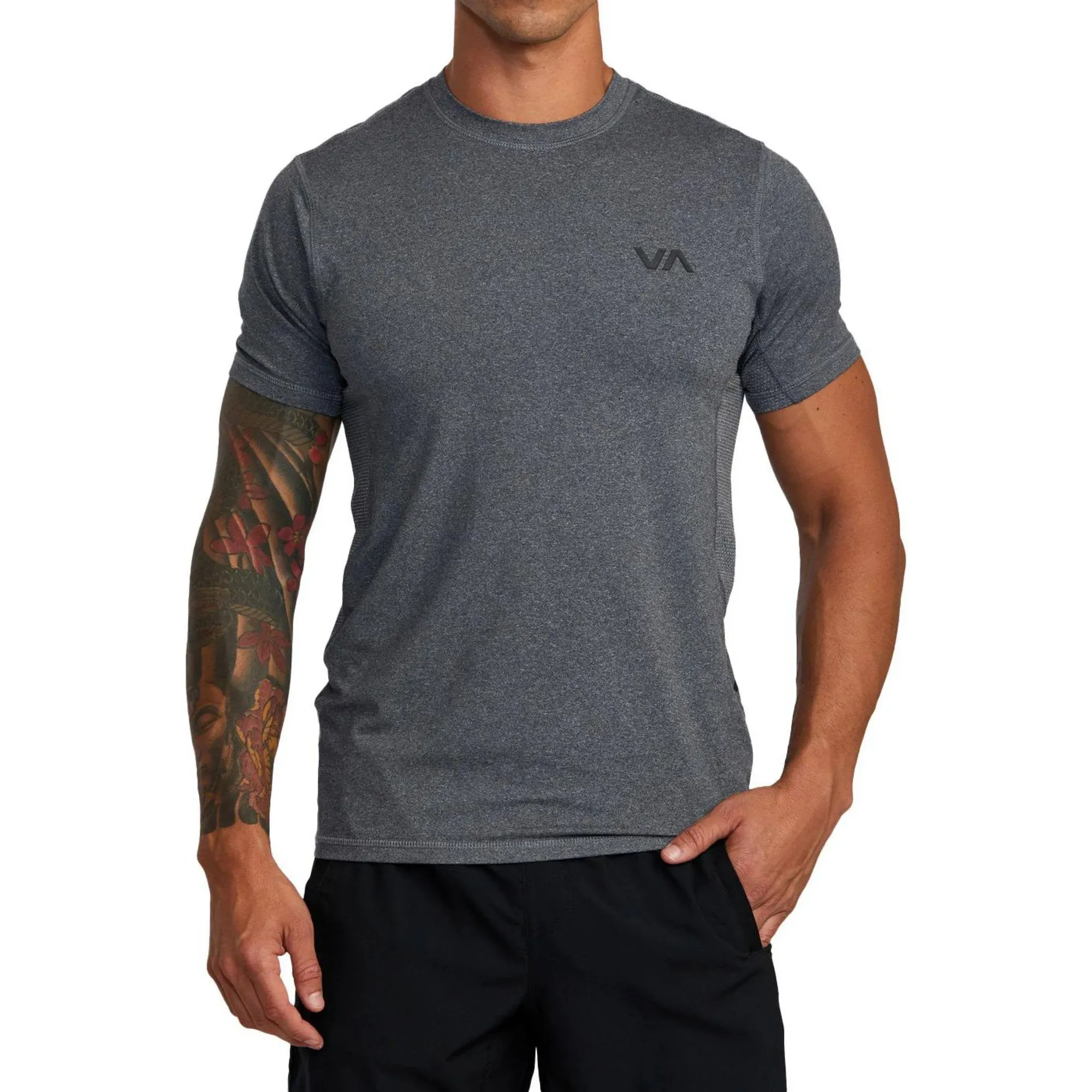 RVCA Sport Vent Short Sleeve Black