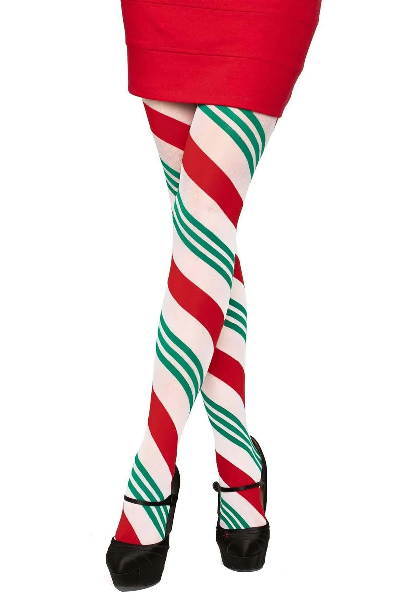 ELECTRIC LOVE Holiday Ribbon Striped Tights