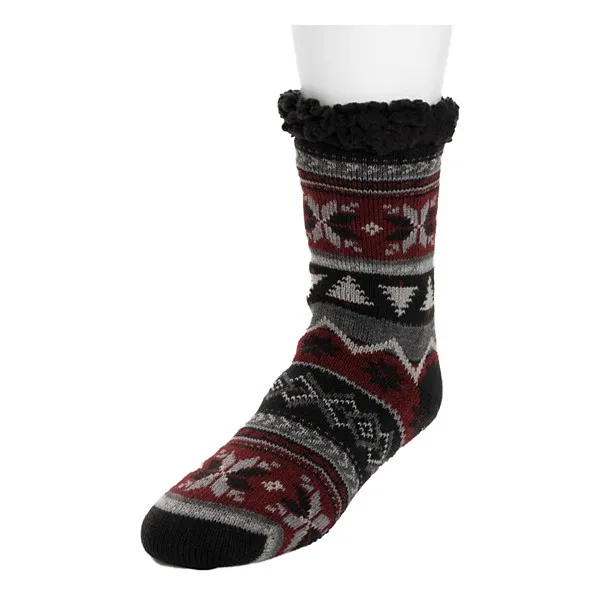 MUK LUKS Men's Tall Cabin Socks