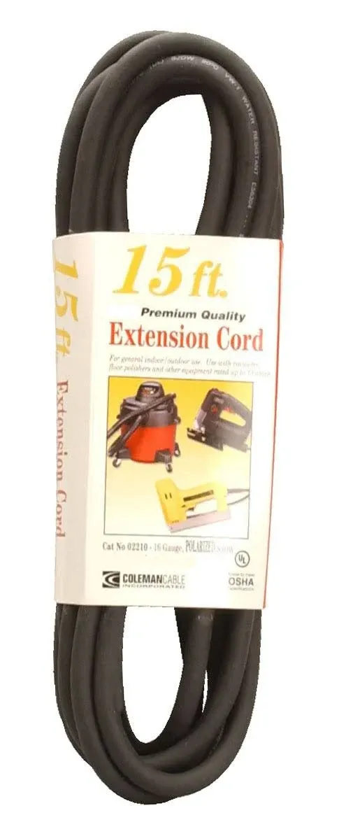 Do it Best 15 Ft. 16/3 Abrasion Resistant Extension Cord