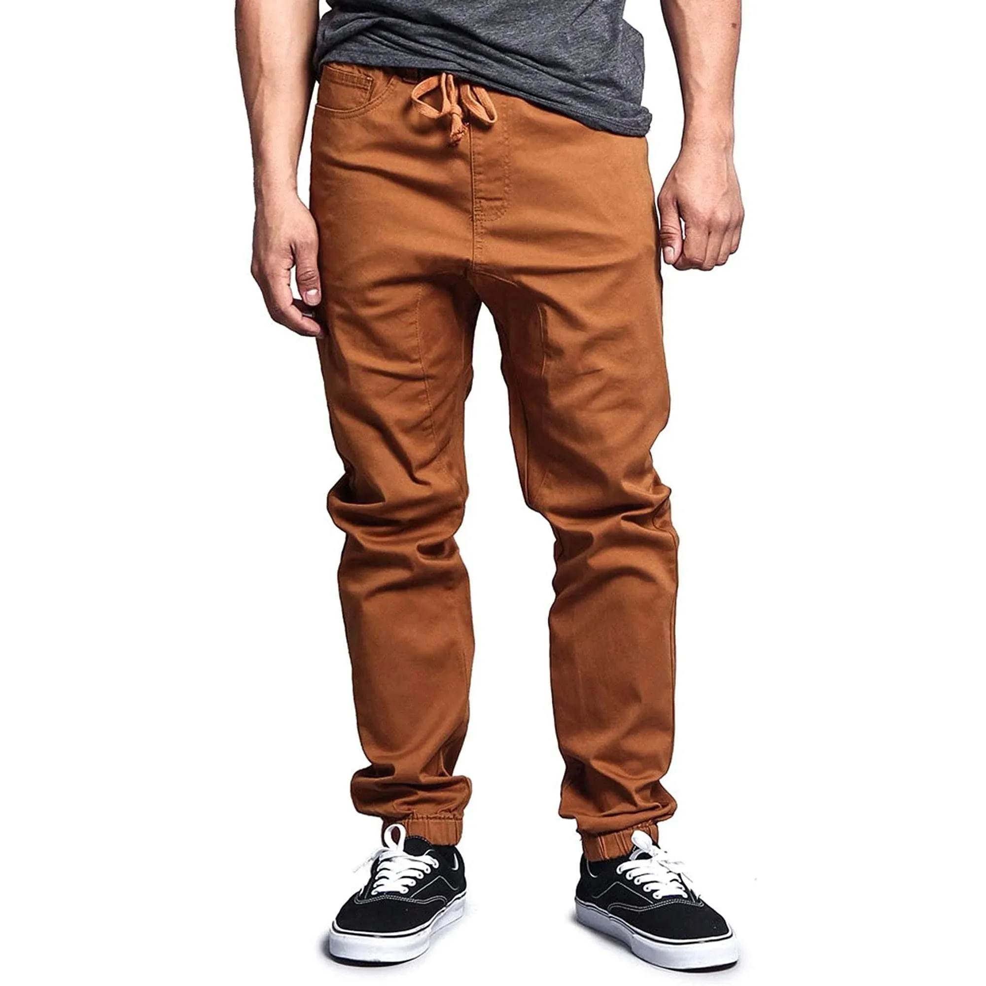 "Men's Jogger Twill Pants (Dark Wheat)"