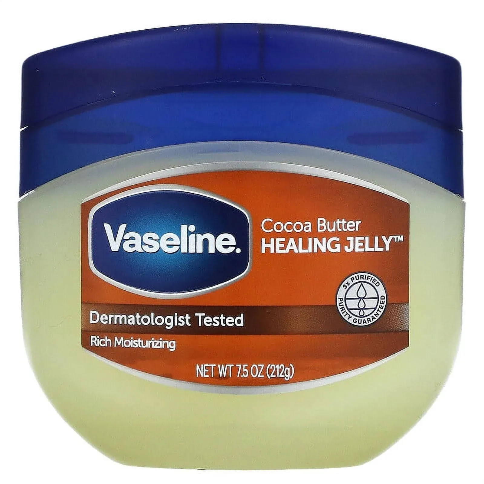 2 PACK - Vaseline Cocoa Butter Healing Jelly, Moisturizing 7.5 oz (Total 15 oz)