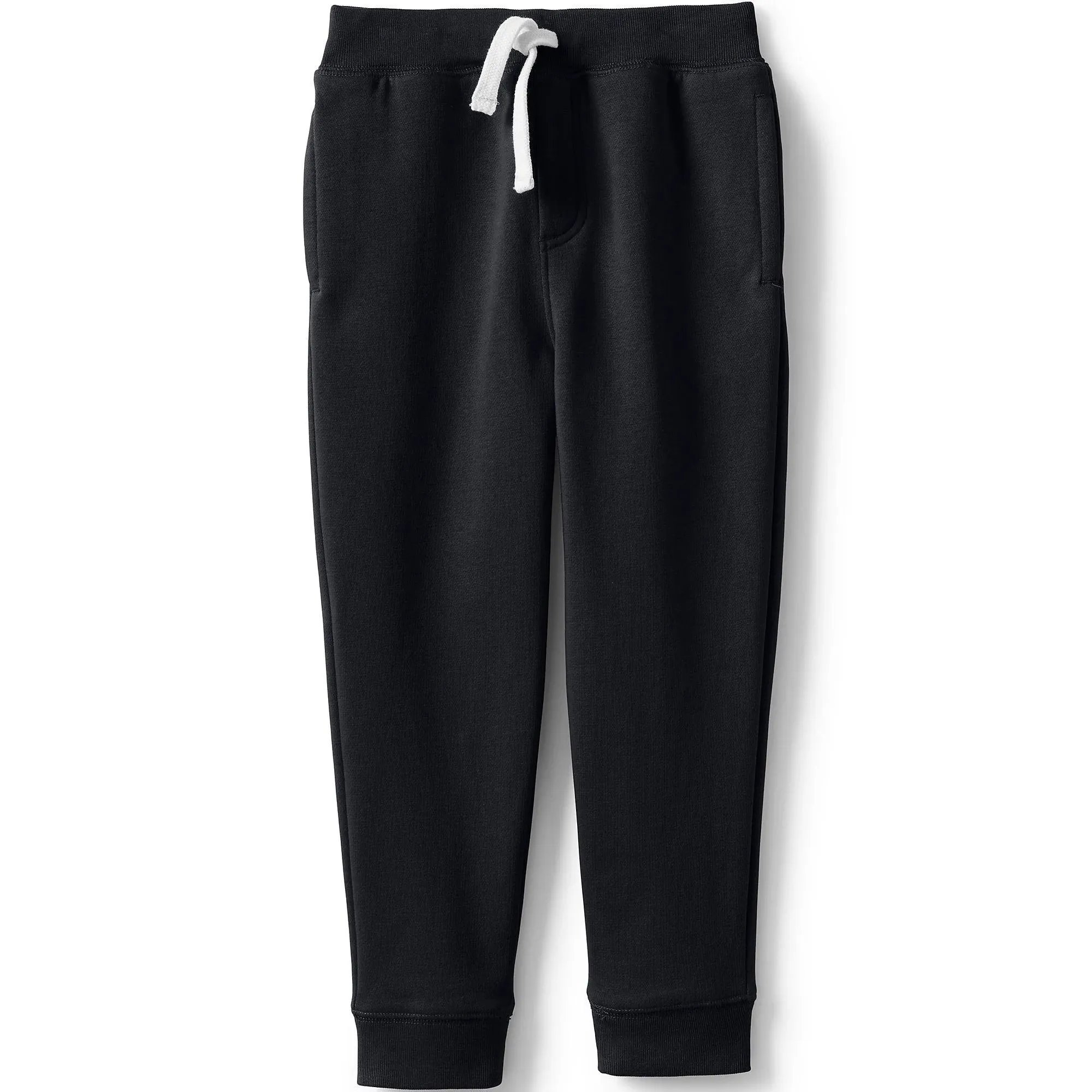 Lands' End School Uniform Kids Jogger Sweatpants - Small - Black