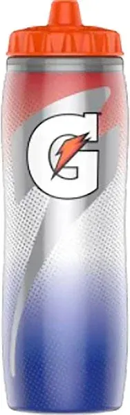 Gatorade Insulated Plastic Squeeze Bottle For Sports, Black, 30oz