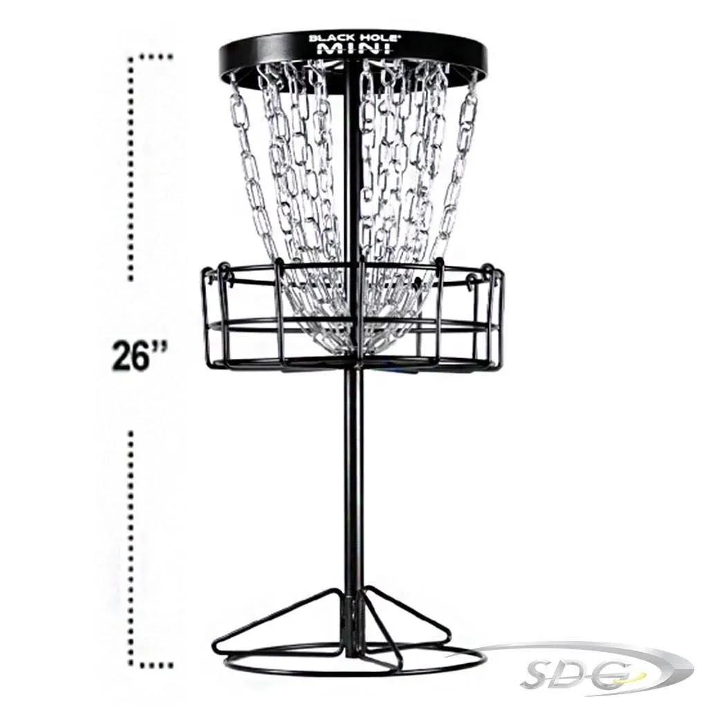 Black Hole Mini 24-Chain Disc Golf Basket Target