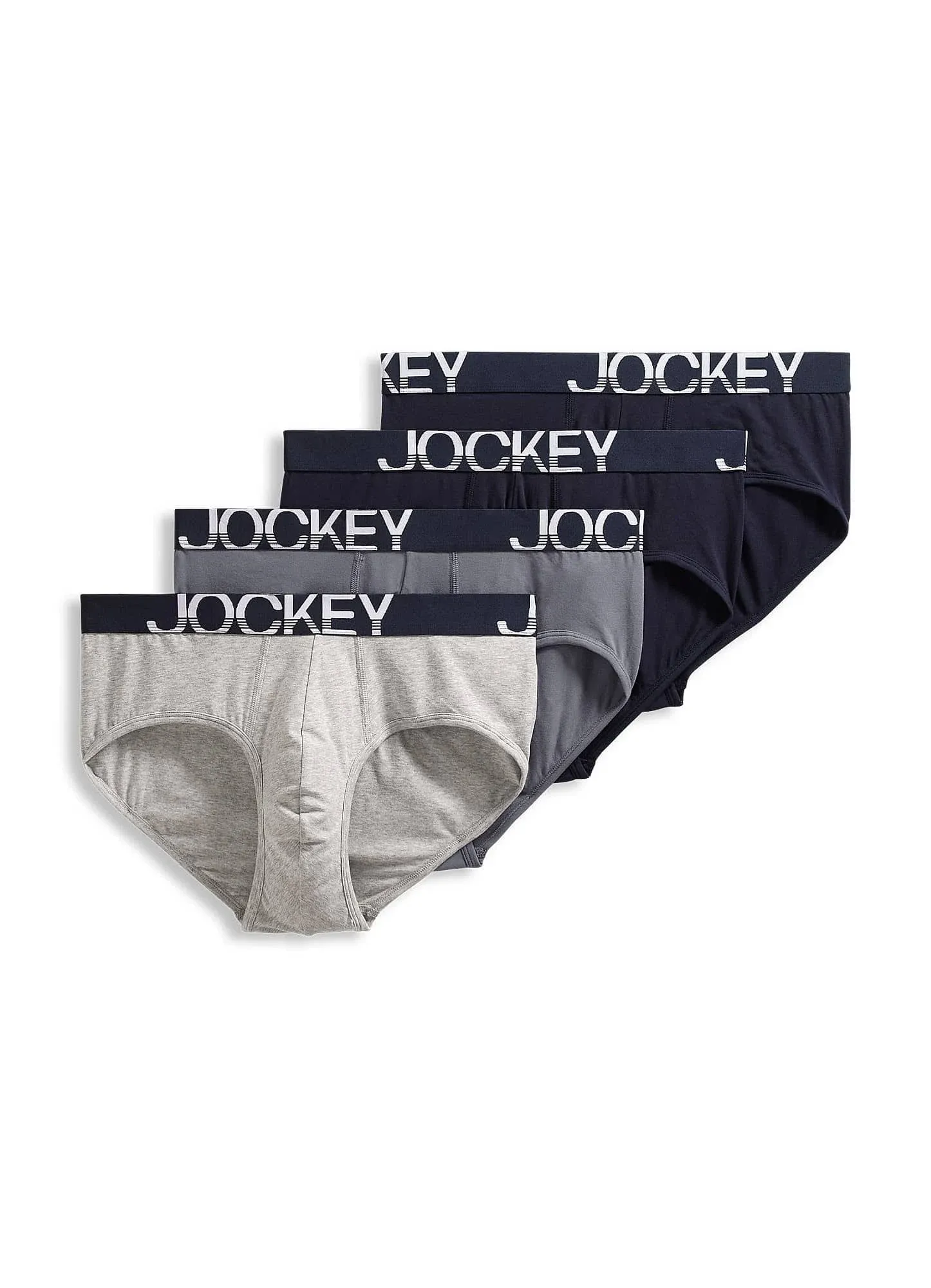 Jockey Men's ActiveStretch Brief - 4 Pack, Size: XL, Blue