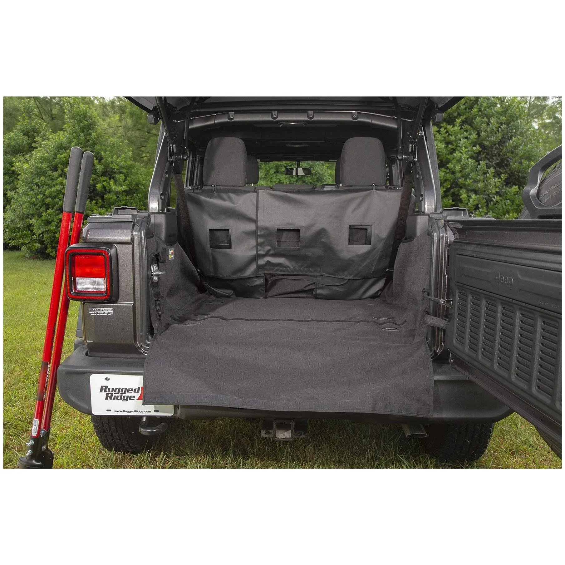 Rugged Ridge 13260.13 Jeep JL Wrangler Unlimited C3 Rear Dog Hauling Cargo Carrier