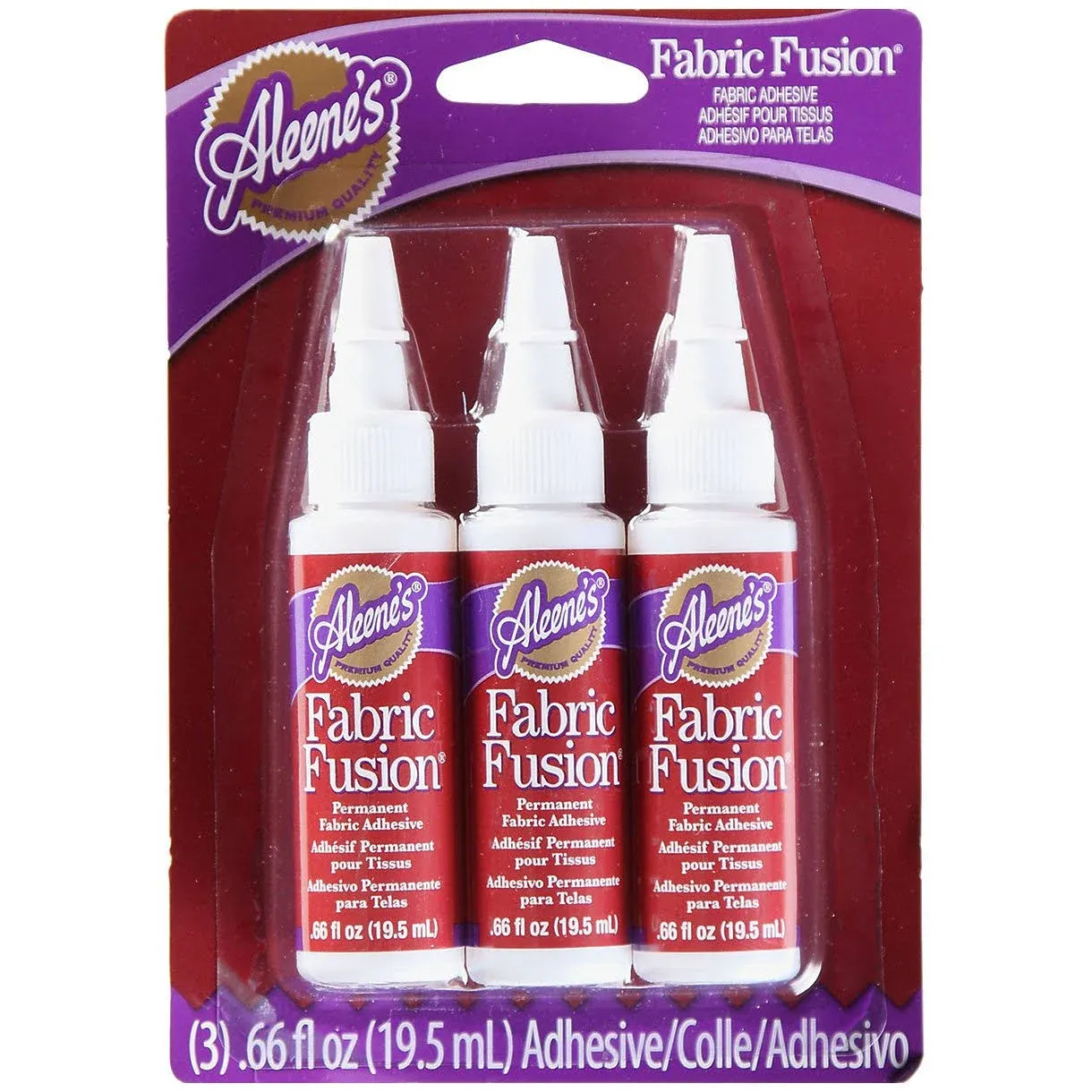 Aleene's Fabric Fusion Permanent Adhesive 3/Pkg