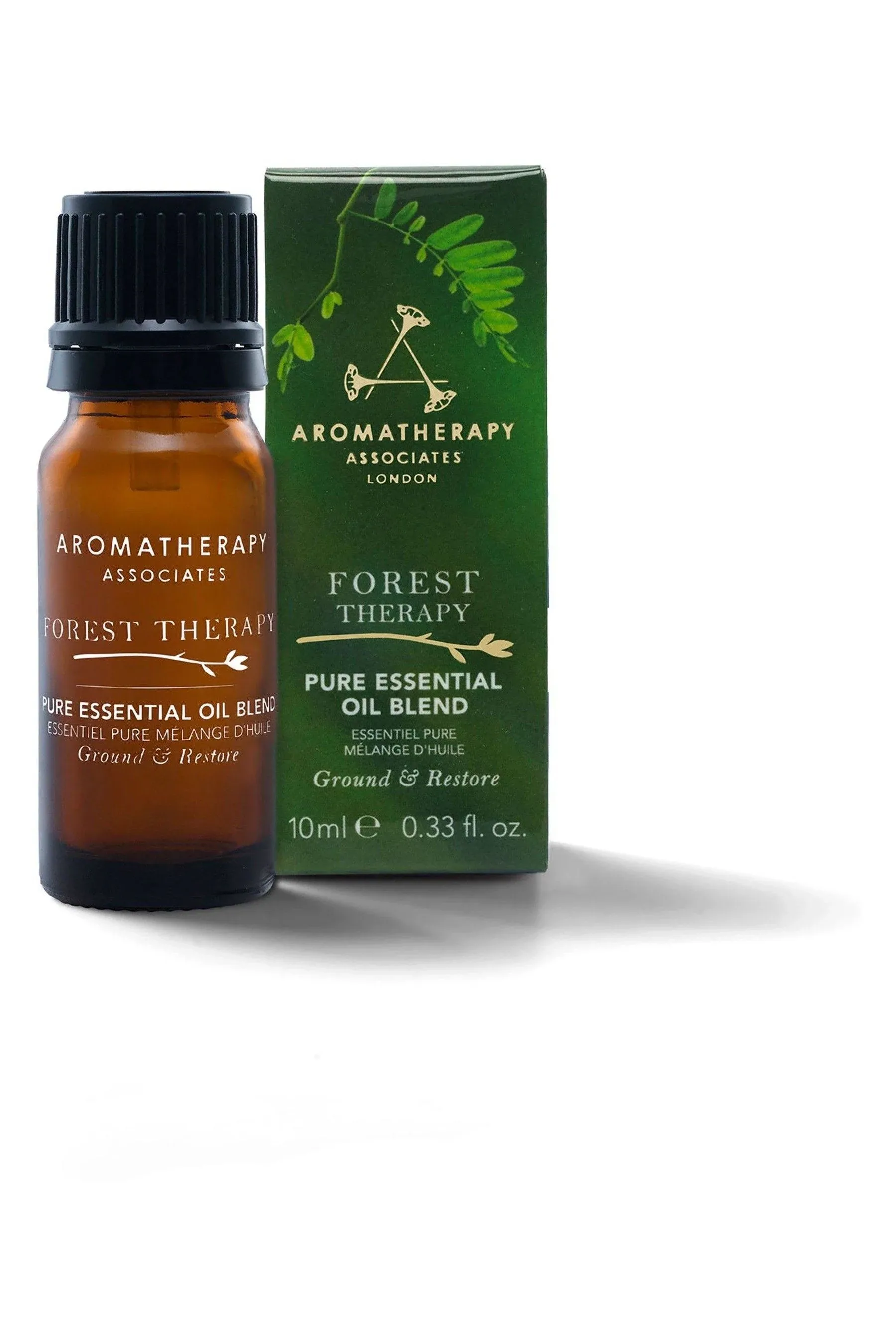 Aromatherapy Associates Forest Therapy Pure Essential Oil Blend 10 ml containing uplifting Pink Pepper, Ho Wood and cleansing Juniper Berry, calming Mediterranean Cypress Lemon