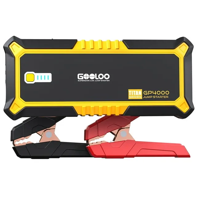 GOOLOO 4000A GP4000 Can Start Up to All Gas/10L Diesel Engine in A Flash. Battery Jump Starter, Portable Jump Starter, Car Jump Starter