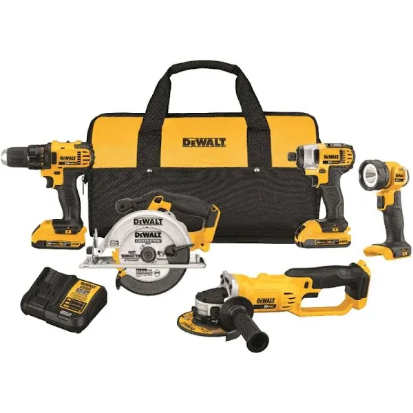 DeWalt DCK521D2 20V MAX* Compact 5-Tool Cordless Combo Kit