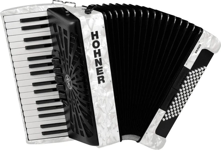 Hohner Bravo III 72 Accordion with Black Bellows