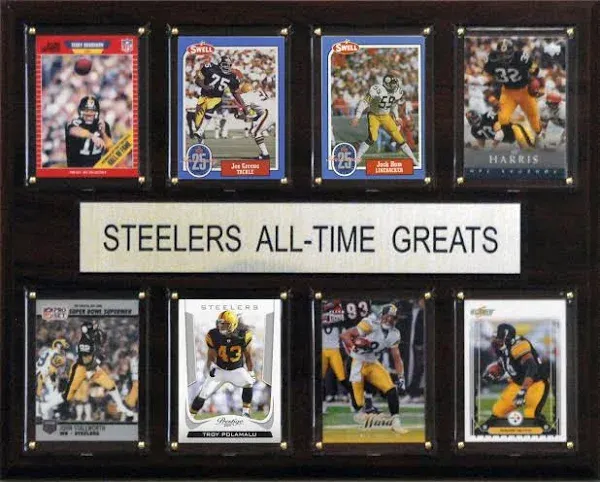 C &amp; I Collectables 1215ATGSTEEL NFL Pittsburgh Steelers All-Time Greats Plaque