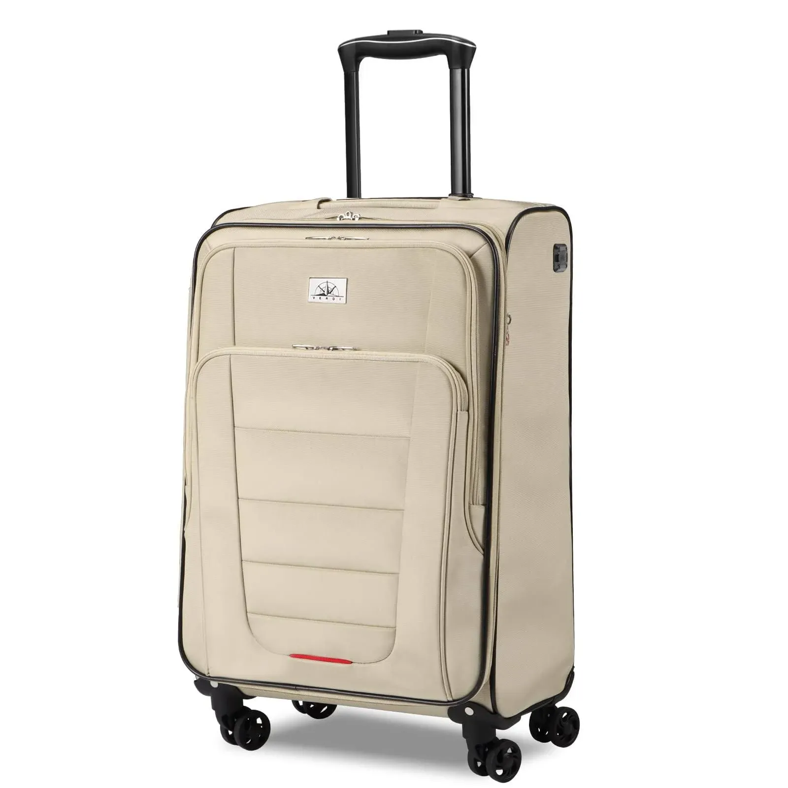 Verdi Travel Carry on Luggage with Spinner Wheels Softshell Lightweight ...