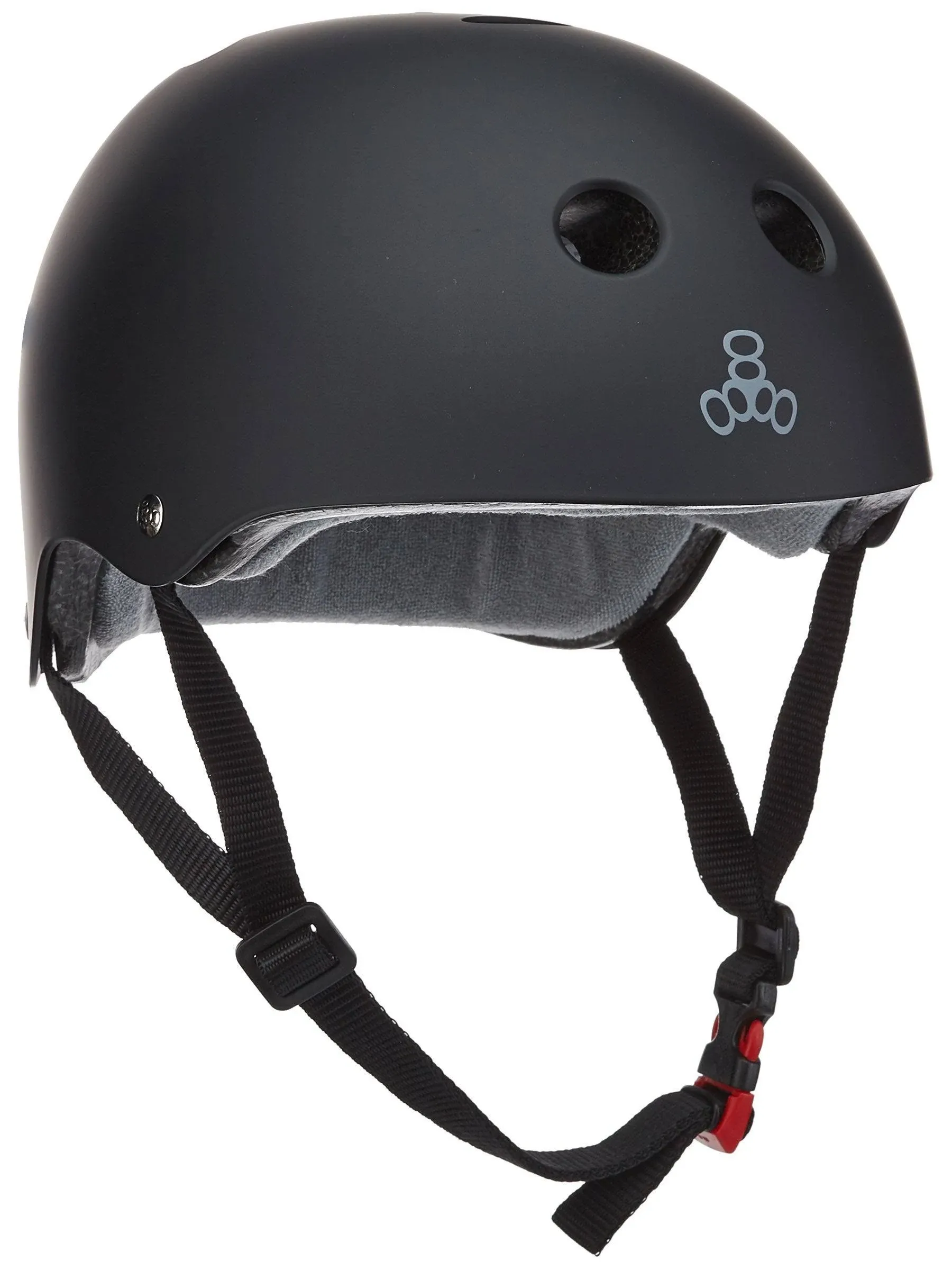 Triple 8 Skateboard Helmet Certified Sweatsaver Black/Rubber Size XL/XXL