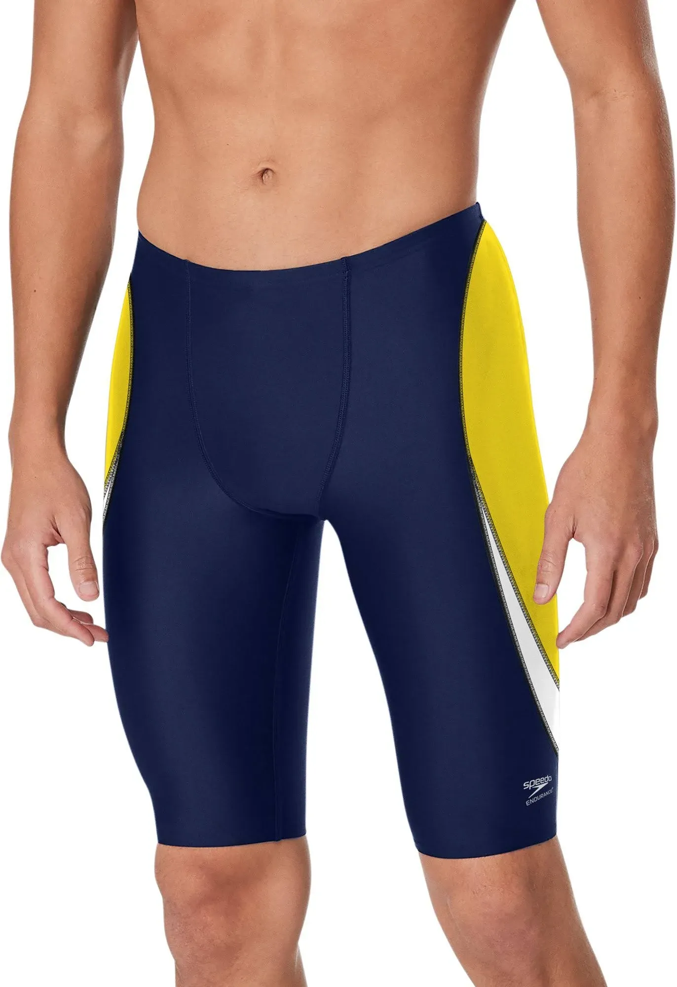 Speedo Men's Standard Swimsuit Jammer Endurance+ Splice Team Colors