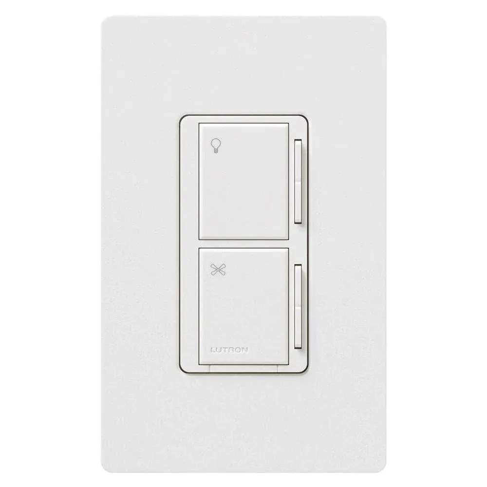 Lutron DVWFSQ-FH-WH Diva Fan Control, 3-Way, 1.5A, White