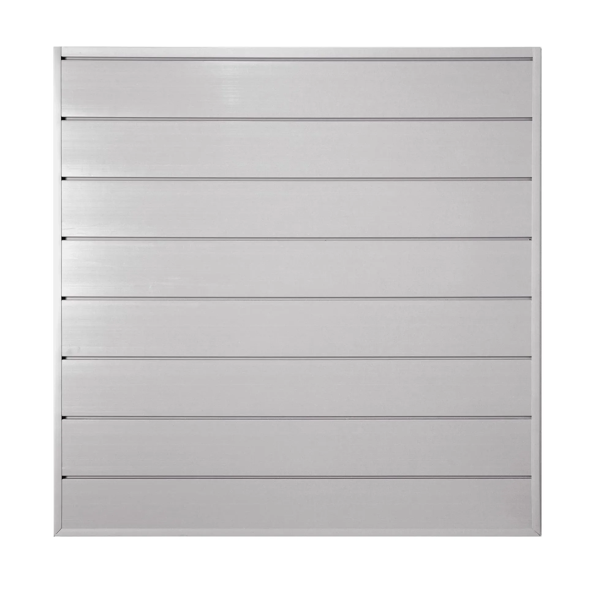 CrownWall Home 6 in. x 4 ft. x 4 ft. Heavy Duty PVC Slatwall Organizer Panel Set in Dove Grey