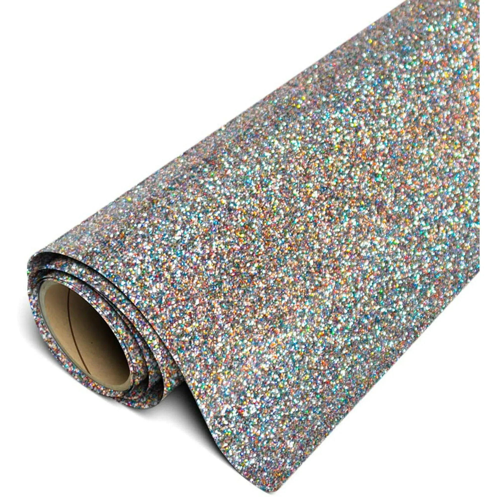 Siser Glitter HTV Iron On Heat Transfer Vinyl 12 x 5ft Roll - Light Multi