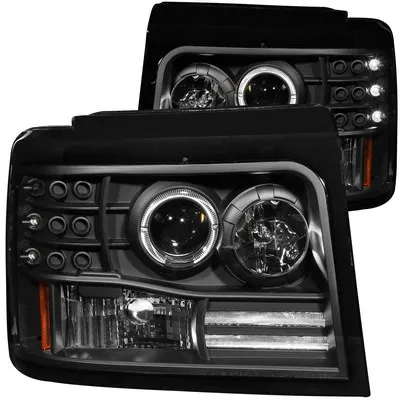 Anzo 111184 Black Housing Headlights