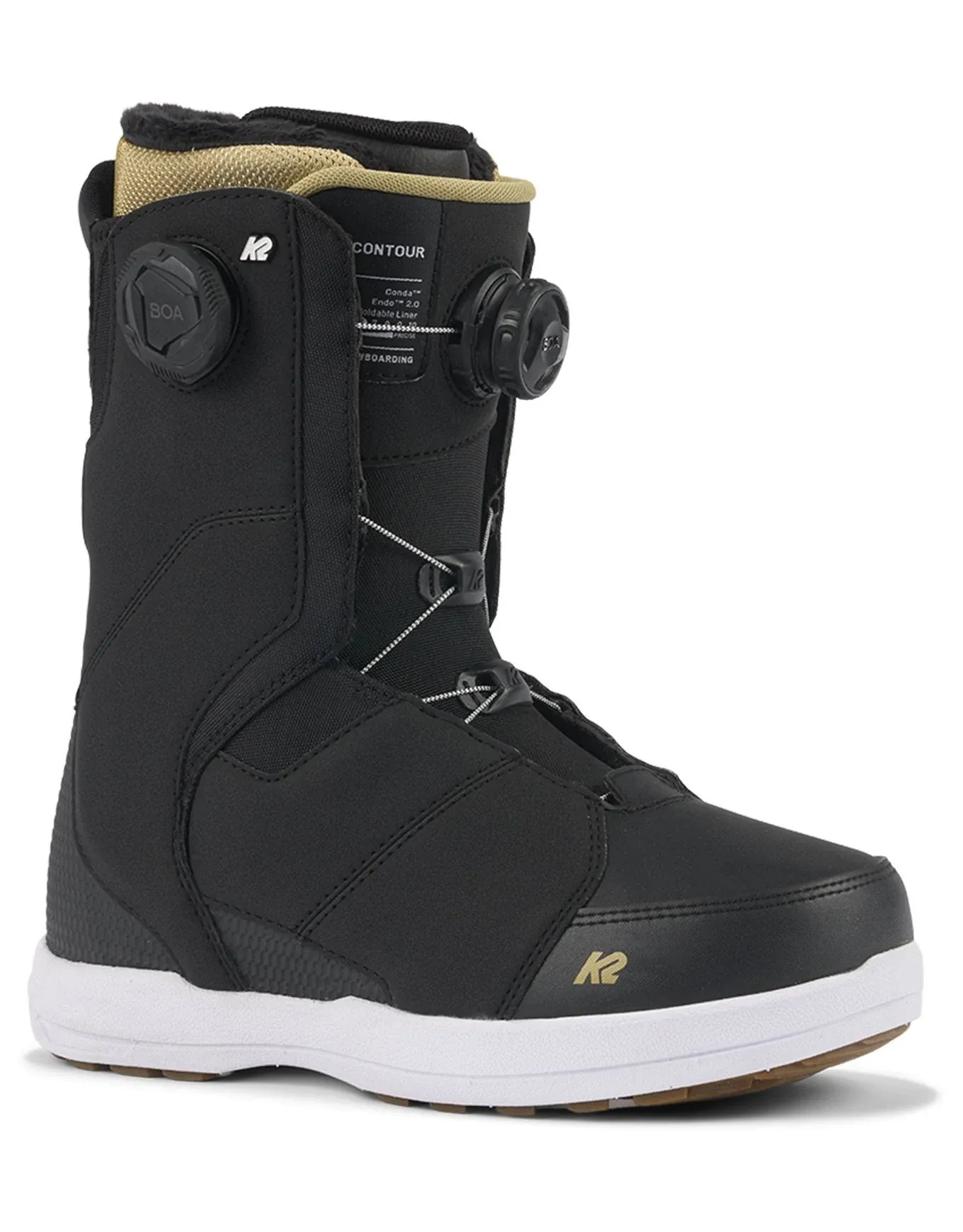 K2 Black Contour Women's Snowboard Boots 2024 9