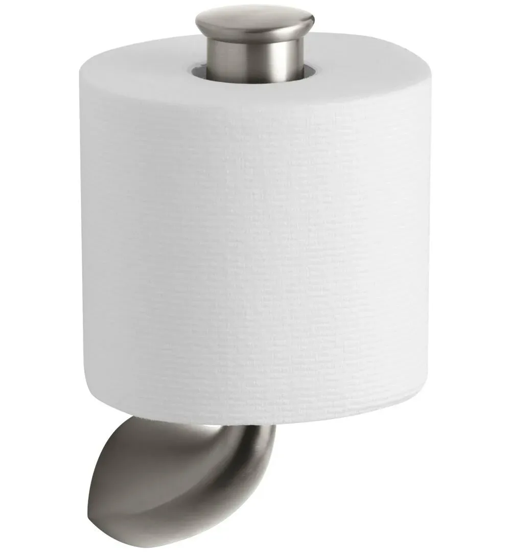 Kohler 37056 Alteo Vertical Toilet Paper Holder Vibrant Brushed Nickel