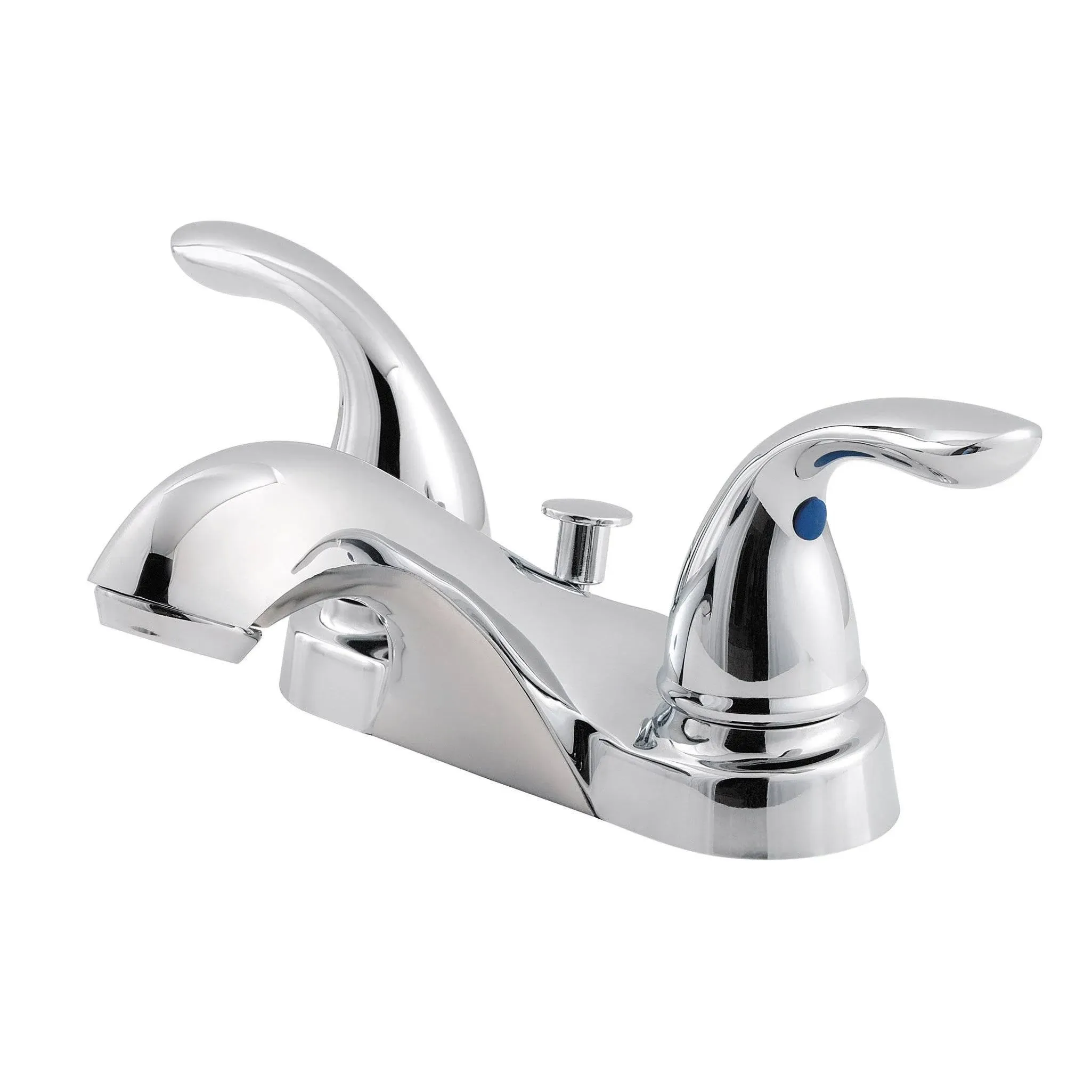 Pfister LG1435100 Pfirst Series 2-Handle 4 Inch Centerset Bathroom Faucet in Polished Chrome, Water-Efficient Model