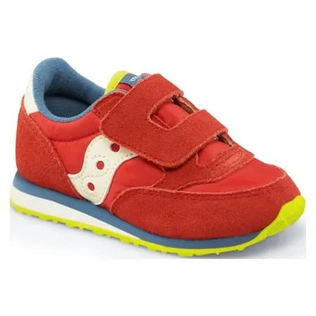 Saucony Jazz Hook & Loop Sneaker Red/Blue/Lime