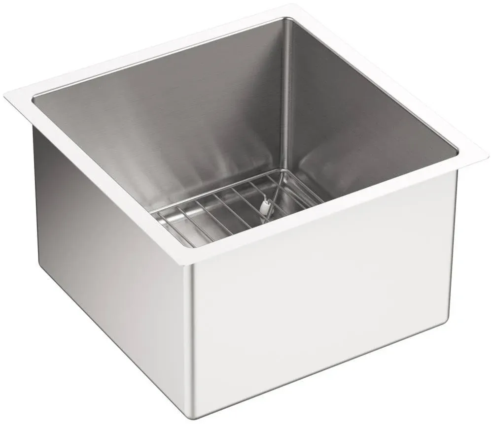 Kohler K-5287-NA Strive 15&#034; Single Basin Undermount 16-Gauge Stainless Steel