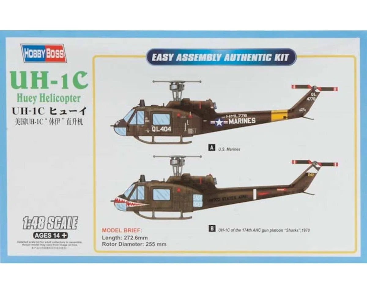 Hobby Boss 1/48 UH1C Huey Helicopter  HBB85803