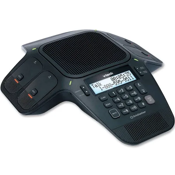 Vtech VCS704 ErisStation Dect 6.0 Conference Phone with Four Wireless Mics using Orbitlink Wireless Technology