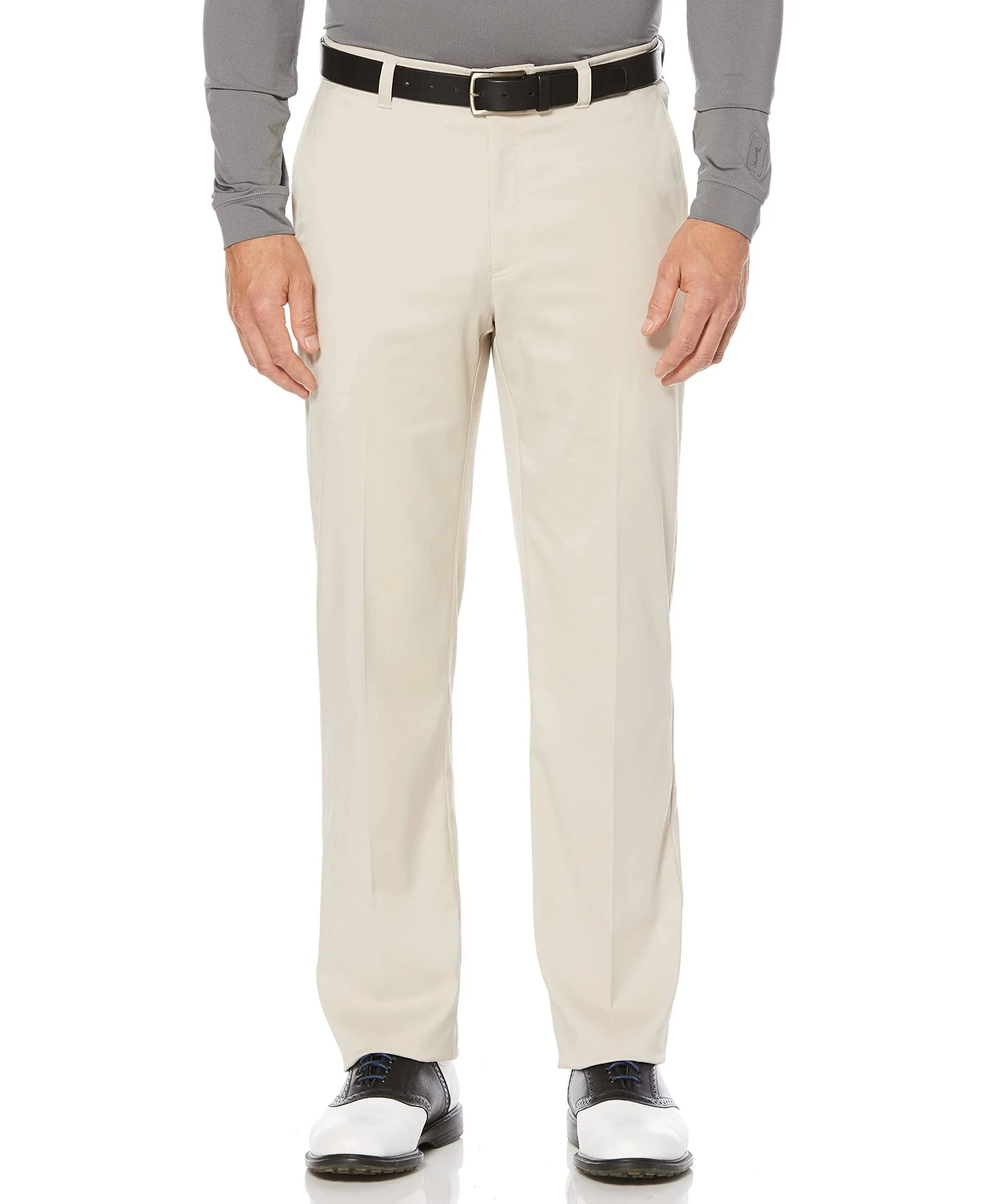 Pga Tour Men's Flat Front Active Waistband Golf Pant