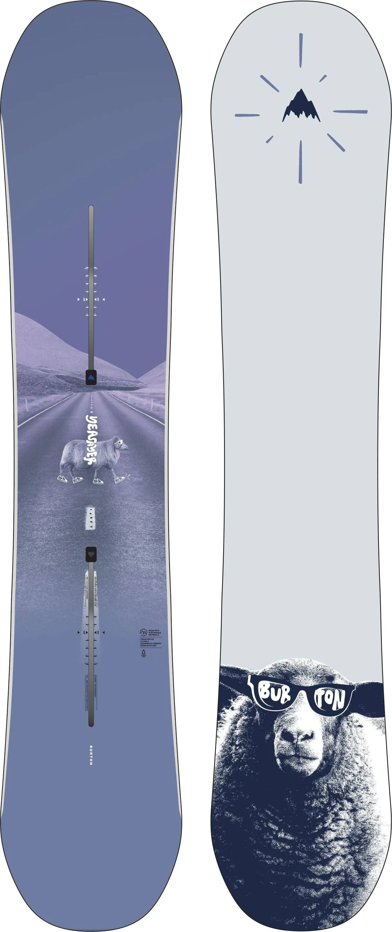 Burton Women's Yeasayer Flying V Snowboard, Graphic, 140