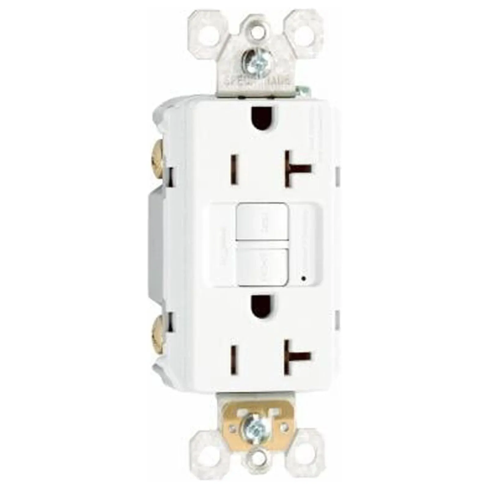 Legrand Pass &amp; Seymour Radiant 20 Amp White GFCI Outlet Self-Test