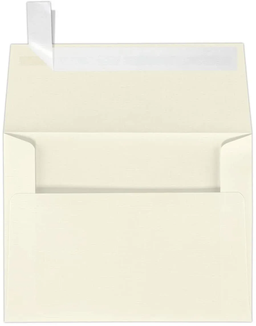 A2 Invitation Envelopes (4 3/8 x 5 3/4) - Natural Linen (50 Qty.)