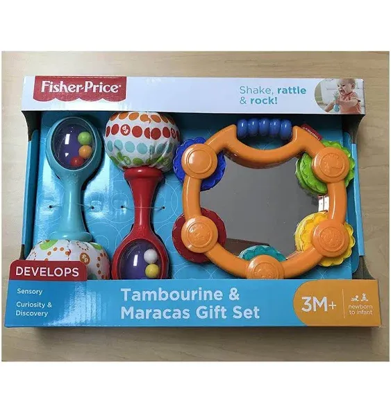 Fisher Price Tambourine & Maracas Gift Set