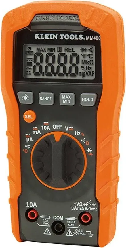 Digital Multimeter, Auto-ranging, 600v