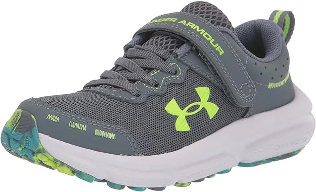 Under Armour Assert 10 AC Boys' PS Running Shoes - Black/White