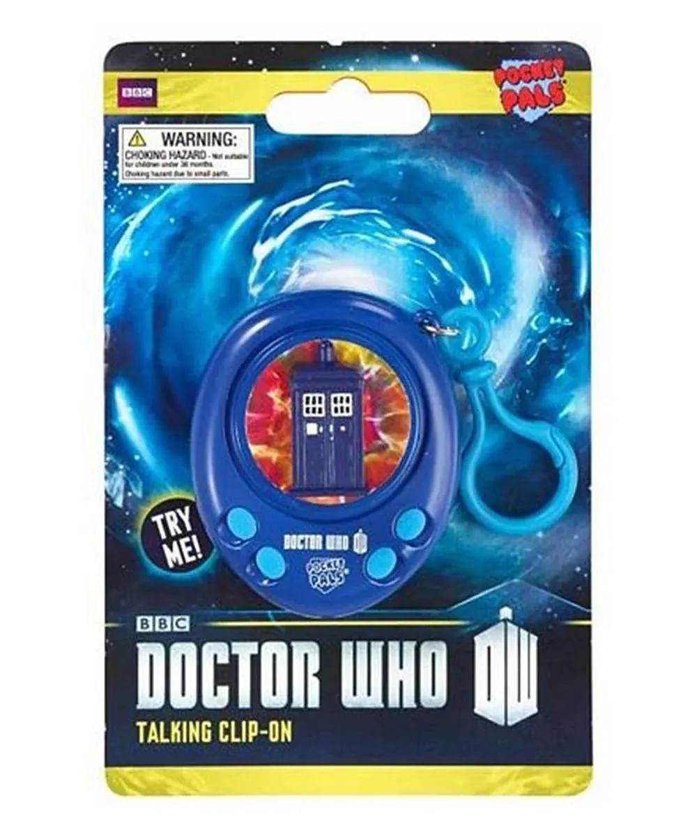 Doctor Who TARDIS Pocket Pal Talking Clip-On Key Ring