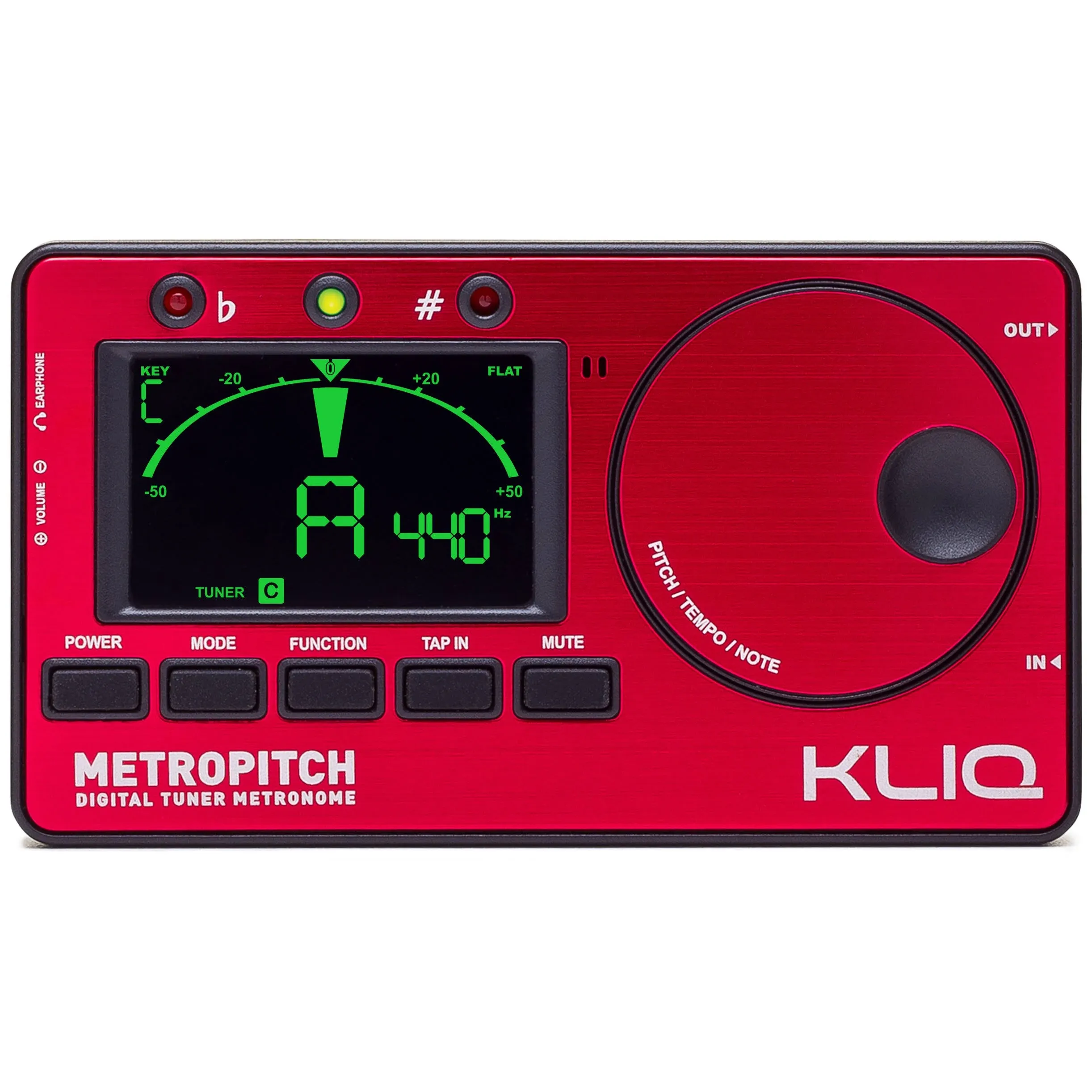 KLIQ MetroPitch - Metronome Tuner for All Instruments - with Guitar, Bass, Violin, Ukulele, and Chro