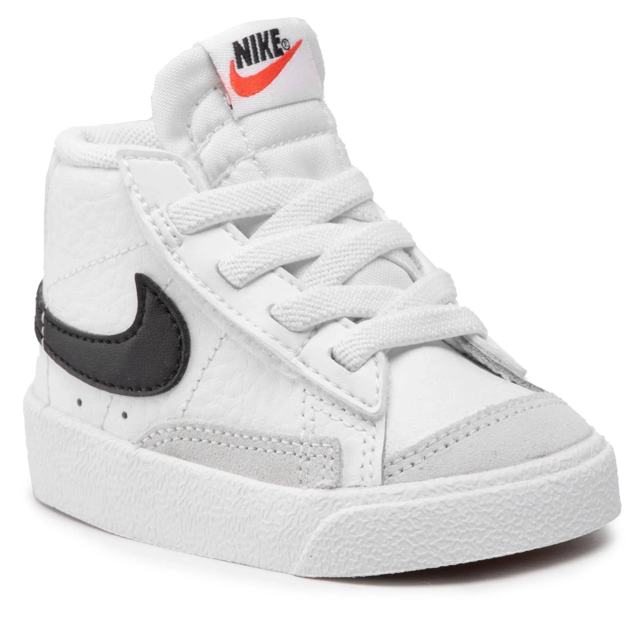 Nike Blazer Mid '77 White/Black Toddler Kids' Shoes, Size: 4