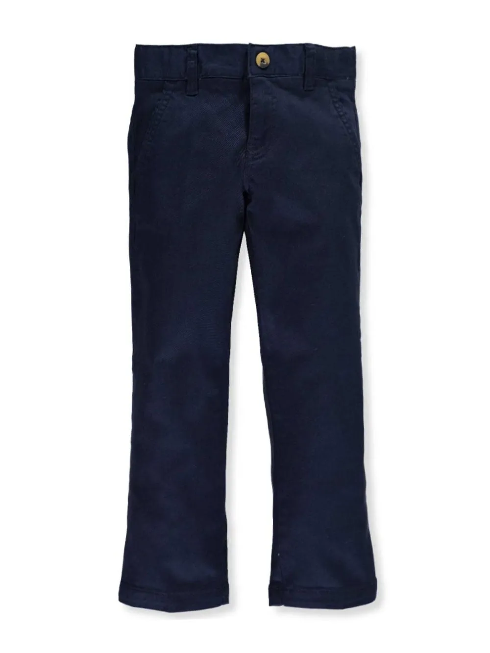 French Toast Big Girls' Plus Twill Straight Leg Pants - Navy, 14.5